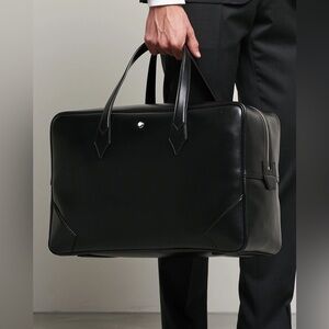 Montblanc  Meisterstück Leather Duffle Bag in Black